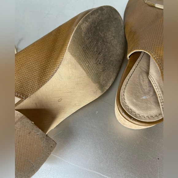 Sbicca Hogan Open Toe Dress Sandals Booties Shoes Tan Size 8 USA Made - Picture 5 of 8